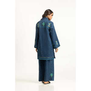 Ensemble coordonné en tissu satiné Denier Jacquard brodé IPST-55090-A - Product Image 6