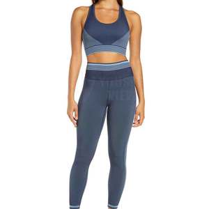 Best Selling 2-Piece Solid Pattern Women's Yoga Set High Quality Adult Wholesale Yoga Gear - Product Image 1