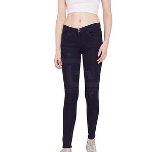 Pantalon en jean skinny taille haute pour femmes avec conception extensible Butt Lift personnalisé vêtements d'été Style avant plat - Product Image 1