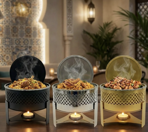 Olla de Acero Inoxidable Moderna de Alta Calidad, Acabado Pulido, Tamaño y Color Personalizables, para Uso en Hoteles, Restaurantes y Bodas - Product Image 6