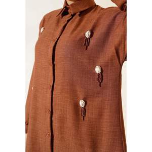 เปลือกหอยปักชุด2ชิ้นสีน้ำตาล - Product Image 2