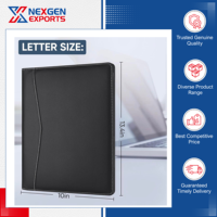 Nexgen Exports, Distribuidor Autorizado, Ofrece Carpetas de Presentación de Cuero PU de Excelente Calidad, para Uso en Oficina y Escuela, Personalizables