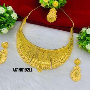 Conjuntos de Joyería de Flores Chapados en Oro para Mujer, Collares de Latón con Cadena de Caja, Estilo Religioso para Bodas y Fiestas - Product Image 2