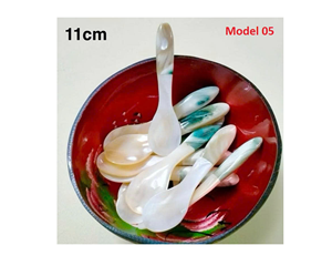 Cuillère en nacre faite à la main pour le caviar et le sel | Cuillère en coquillage écologique Prix de gros Cuillères polies en coquillage - Product Image 6