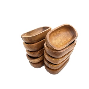 ชามไม้สำหรับใส่เทียนพร้อมโลโก้สลักสำหรับสร้างแบรนด์ชามแป้งทำจากไม้สำหรับจุดชาเทียนชามไม้ - Product Image 5