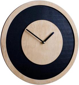 Horloge murale de luxe à prix abordable, style antique géométrique, imitation bois, analogique, mécanique, industrielle, avec logo personnalisé - Product Image 4