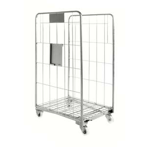 KM2000-S <b>Stackable</b> Electro-Galvanized Roll <b>Container</b> Durable <b>Storage</b> Solution - Product Image 1