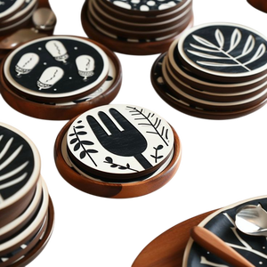 Classy Wooden Coasters Available in Custom Shape and Size Tabletop Decorative Item for Home and <b>Small</b> Gathering - Product Image 2