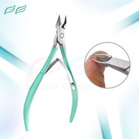 Bahasa Pro Green Pince à cuticules pour salon professionnel Pince à ongles en acier inoxydable Outil de manucure et de pédicure Tondeuse à cuticules