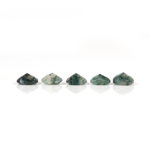 Lote de piedras preciosas de corte facetado de ágata musgo en forma de cojín Natural para la fabricación de joyas 8MM piedra de nacimiento suelta de alta calidad - Product Image 3