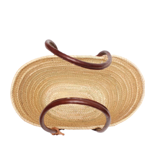 Straw <b>Bag</b> French Basket Handle <b>Long</b> Macrame Beach <b>Bags</b> Direct From Indian Supplier - Product Image 2