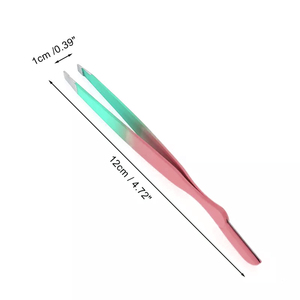 Pinzas para Cejas de Uso Profesional, Acero Inoxidable Alemán, Recubrimiento de Papel para Manicura, Pinzas para Extensión de Cejas - Product Image 5
