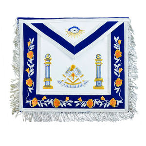 Past Master Leather Masonic <b>Apron</b> Kit Premium Quality Pillars Type Leather <b>Apron</b> - Product Image 1