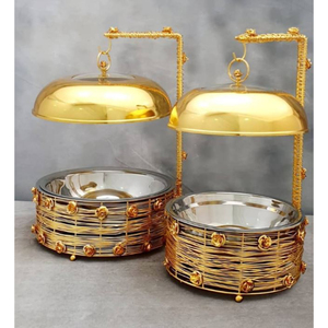 Latest Design Rectangular Food Server Chaffer Dish Table Decorative Food Serving Dishes Chaffing Dish for Wedding Use - Product Image 4