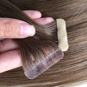 Extensiones de cinta de pelo Remy vietnamita al por mayor, 100g, colores oscuros y claros, 60cm de longitud, máquina, paquetes de trama Doble - Product Image 1