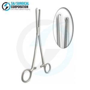 Fórceps de arteria Kocher de acero alemán profesional Premium, diseño resistente para hemostasia y sujeción de tejidos en cirugía general - Product Image 5