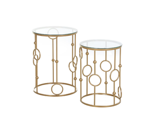 Décorations de maison Table d'appoint en métal Forme ronde Meubles de maison Table basse décorative de salon Fabricant de gros Exportateur - Product Image 4