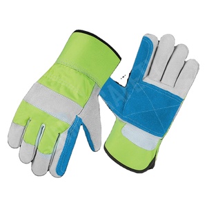 Guantes de Seguridad Personalizados de Cuero Florido Perforado Fluorescente, Protección Industrial para Manos, Material de Goma y Aramida, Dorso de Algodón - Product Image 5