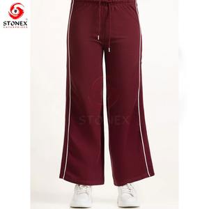 กางเกงขายาวผู้หญิงไซส์ใหญ่ ดีไซน์ทันสมัย มีเชือกผูก เอวผูกได้ ผลิตจากผ้าฝ้าย 100% ใส่สบาย ทรงเข้ารูป เหมาะสำหรับฤดูใบไม้ร่วง จัดส่งรวดเร็ว รับสกรีนโลโก้ - Product Image 3