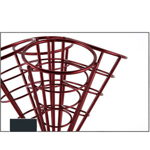 6-Hole Metal <b>Ice</b> <b>Cream</b> Cone Storage Rack With Elegant Design Perfect for Weddings Birthdays and Events - Product Image 3