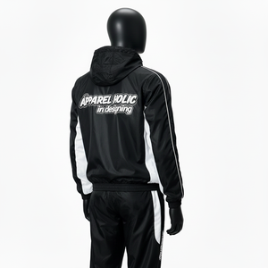 Custom Nylon Sweat Suit <b>Zip</b> <b>up</b> <b>Jacket</b> Pants Set Casual Lightweight Patchwork Nylon Mens Windbreaker Streetwear Tracksuit for Men - Product Image 5