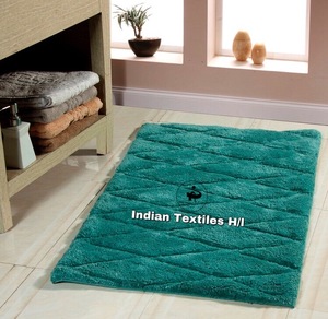Alfombra de baño personalizada al por mayor de lujo multicolor más suave, alfombras de baño de diseño de secado rápido, algodón con técnicas hechas a máquina para baños - Product Image 1