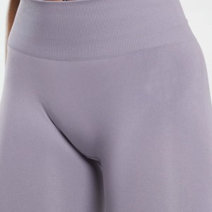 Legging de sport pour femme, compression, extensible, rehausseur de fessiers, pour le jogging, avec logo à la taille, longueur genou, autres modèles – Vente chaude - Product Image 3
