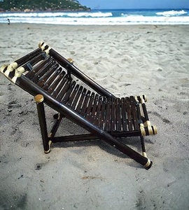 Newest High Quality Comfortable Bamboo Wicker Lounge <b>Chair</b> Folding Bamboo Handmade <b>Deck</b> <b>Chair</b> Folding Sun Lounger. - Product Image 2