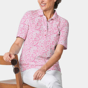 Polo de sublimación para mujer de baja tasa recién llegada, servicios OEM, diseño de logotipo personalizado multicolor, polos para mujer a la venta - Product Image 3