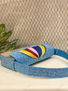 Beaded rainbow beach umbrella shoulder bag Indian fully handcrafted luxury handmade clutch purse <b>for</b> <b>women</b> party evening handbag - Product Image 3