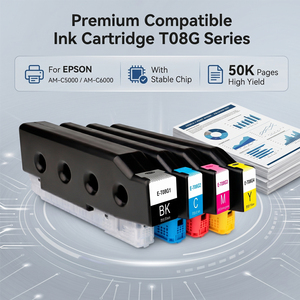 Cartuccia d'inchiostro compatibile Enlite T08G1 T08G2 T08G3 T08G4 con chip per stampante Epson WorkForce Enterprise AM C5000 AM C6000 - Product Image 1