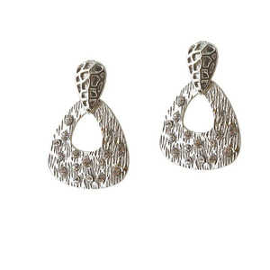 The99Jewel Boucles d'oreilles en pierre de marcassite Design de goutte à la mode pour les femmes - Product Image 1