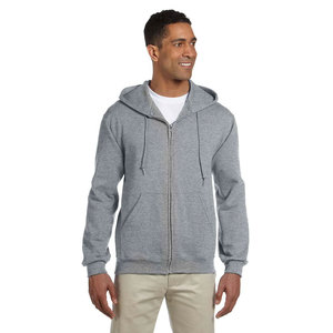 Personalizado Full Zip up Hoodies Transpirable Hombres Puff Imprimir Alta Calidad Plain Soft Thermal Hoodie - Product Image 4