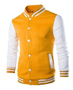Chaqueta de béisbol de algodón de alta calidad, abrigo con hombros caídos, uniforme de béisbol, chaquetas universitarias de calle, bordado con estampado de logotipo personalizado - Product Image 1