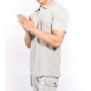 Ensemble court d'été pour hommes personnalisé OEM deux pièces ensembles de survêtements à manches courtes ensemble de t-shirts et de shorts pour hommes - Product Image 4