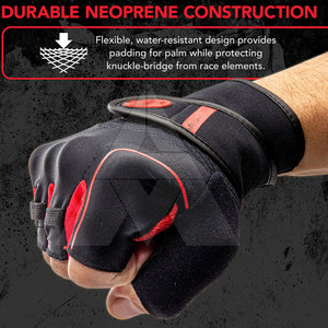 Gants de musculation sur mesure à demi-doigts, antidérapants, en cuir, couleur unie, pour adultes, fabriqués au Pakistan - Product Image 4