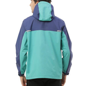 Chaqueta de lluvia cortavientos con logotipo personalizado Nueva llegada Chaquetas de lluvia ligeras con cremallera para exteriores para hombres - Product Image 2