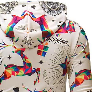 Sweats à capuche de sport d'extérieur pour hommes, coton mélangé, impression par sublimation, sweat à capuche surdimensionné d'hiver, graphique personnalisé, pull décontracté - Product Image 6