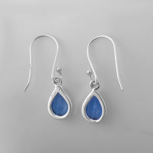 Nueva moda 925 Plata de Ley sólida Calcedonia natural genuina Pendientes de piedras preciosas Joyería hecha a mano - Product Image 4