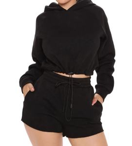 Ensemble de vêtements personnalisé avec logo, manches courtes, short deux pièces, décontracté pour femmes, 100% coton, vêtements de détente pour femmes, ensembles pour femmes 2026 - Product Image 3