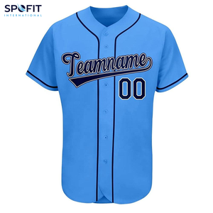 Vente en gros d'uniformes de baseball Maillot de baseball en maille à sublimation personnalisé Maillot de baseball professionnel pour adultes - Product Image 3