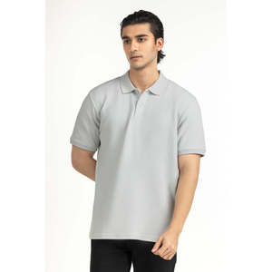 Polo classique pour homme, anti-plis, taille 6XL, motif uni, en soie tricotée, pour le golf, fourniture ODM, broderie foncée colorée - Product Image 2