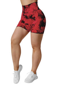 Shorts de yoga respirants personnalisés sans couture pour femmes, taille mi-haute, design froncé pour la salle de sport, le sport et l'entraînement physique - Product Image 2