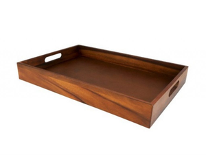 Nouveau plateau rectangulaire en bois hôtel mariage Western Restaurant Style européen maison décorative noyer plateau de service - Product Image 6