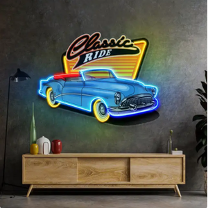 UV In LED Neon Dấu Hiệu Cửa Hàng Kinh Doanh Thiết Kế Logo Hình Dạng Xe LED Light up Đăng Ký Biển Hiệu Thiết Kế Neon Ánh Sáng Cho Tường Trang Trí Nội Thất - Product Image 5