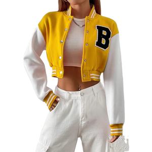 Prix d'usine vente en gros de veste d'hiver pour femmes, manteau, veste universitaire au design personnalisé, veste universitaire pour femmes - Product Image 4