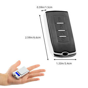 Hot Selling Factory Supply 200g Mini Stainless Steel <b>Electronic</b> Pocket <b>Scale</b> Car Key Design Mini Jewelry Digital <b>Scale</b> - Product Image 5