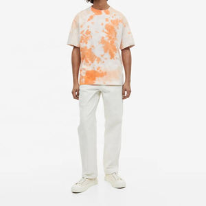 Venta al por mayor de los hombres recortada Boxy ácido lavado Camiseta 100% algodón peso pesado Vintage estampado de gran tamaño apto para Fitness secado rápido - Product Image 4