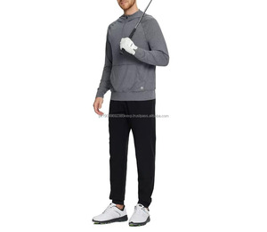 Nouveau design Performance Léger 4 directions extensible Sweat à capuche avec poche demi-zip pour hommes - Product Image 2