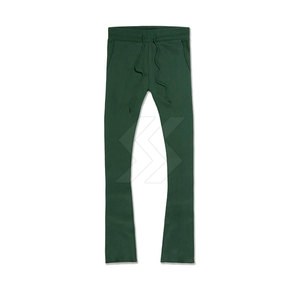 Pantalones de chándal apilados ligeros de alta calidad, el mejor Material, etiqueta privada, su propio diseño, pantalones de hombre lavados de nuevo estilo - Product Image 1